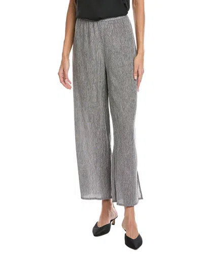 Eileen Fisher Wide Ankle Pant In Gray