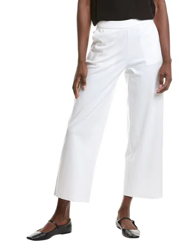 Eileen Fisher Wide Ankle Pant In White