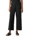 Eileen Fisher Petite Wide Ankle Pant In Black