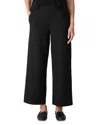 Eileen Fisher Wide Ankle Pants In Black