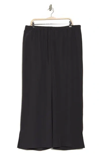 Eileen Fisher Wide Ankle Pants In Black