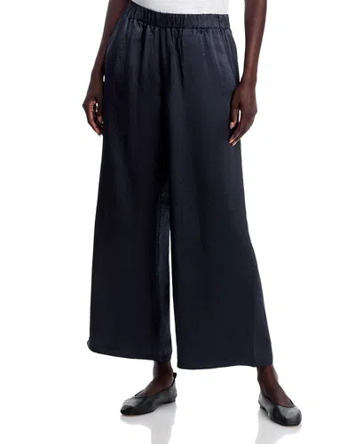 Eileen Fisher Wide Ankle Pants In Blue
