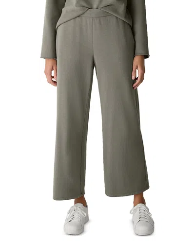 Eileen Fisher Wide Ankle Pants In Green