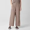 Eileen Fisher Wide Ankle Pants In Cocoa In Brown