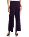 Eileen Fisher Wide Ankle Pants In Purple