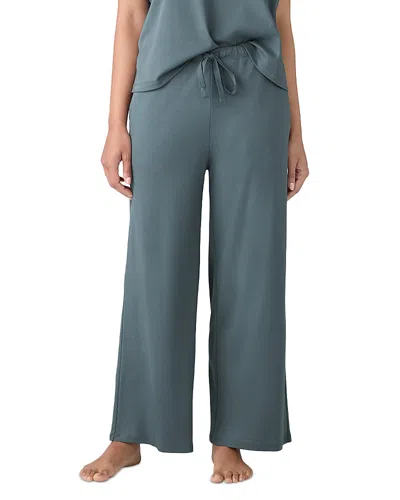 Eileen Fisher Wide Ankle Sleep Pants In Eucalyptus