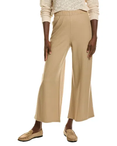 Eileen Fisher Wide Ankle Wool Pant In Multi
