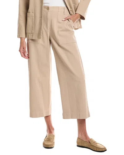 Eileen Fisher Wide Cropped Pant In Neutral