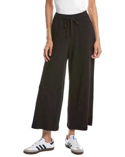 Eileen Fisher Wide Cropped Pant In Green