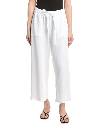 Eileen Fisher Wide Cropped Pant In White