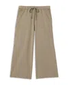 Eileen Fisher Wide Cropped Pants In Twig
