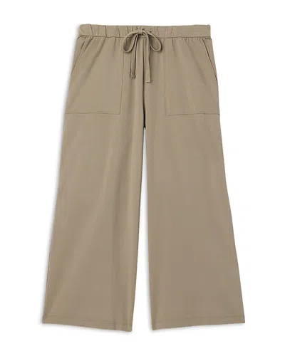 Eileen Fisher Wide Cropped Pants In Twig