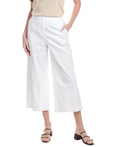 Eileen Fisher Wide Cropped Trouser In White