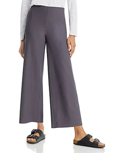 Eileen Fisher Wide Leg Ankle Pants In Meteor