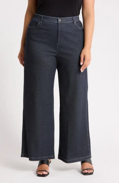 Eileen Fisher Wide Leg Jeans In Blue