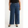 Eileen Fisher Wide Leg Jeans In Purple