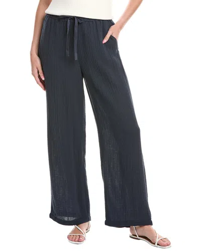 Eileen Fisher Straight Cropped Pant In Blue