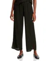 Eileen Fisher Wide-leg Stretch-jersey Trousers In Seaweed