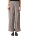 Eileen Fisher Crinkled Silk Wide Leg Pants In Cocoa