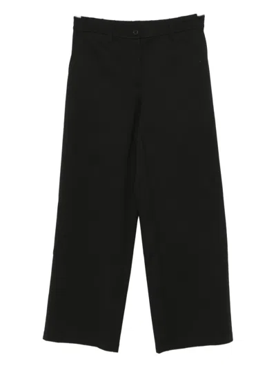 Eileen Fisher Wide-leg Trousers In Black