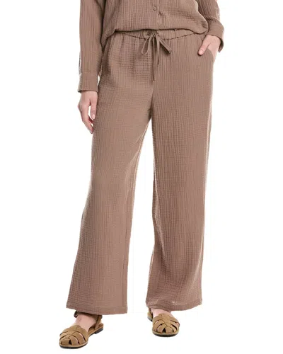 Eileen Fisher Wide-leg Pant In Brown