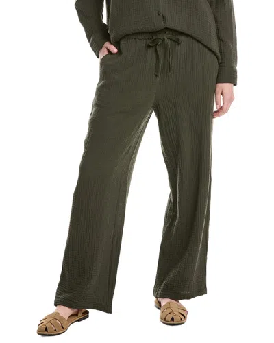 Eileen Fisher Wide-leg Pant In Green