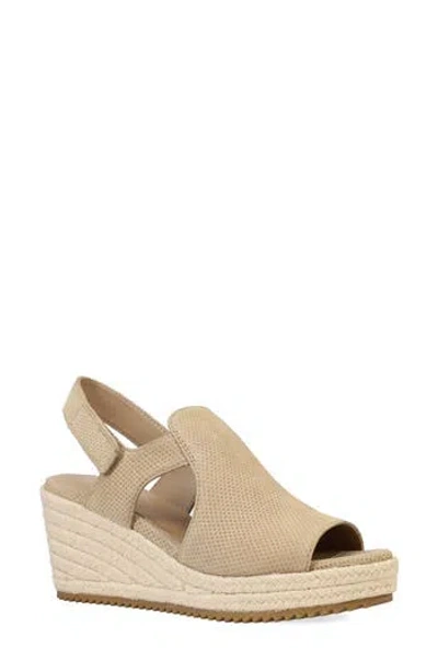 Eileen Fisher Wilda Espadrille Wedge Sandal In Nude