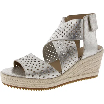 Eileen Fisher Willow Womens Textured Manmade Espadrille Heels In Multi