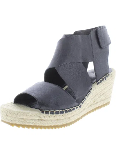 Eileen Fisher Willow Womens Wedges Espadrilles In Black