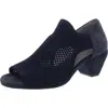 Eileen Fisher Wink Womens Suede Peep-toe Shooties In Multi