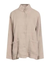 Eileen Fisher Woman Jacket Beige Size M Organic Linen, Organic Cotton In Neutral