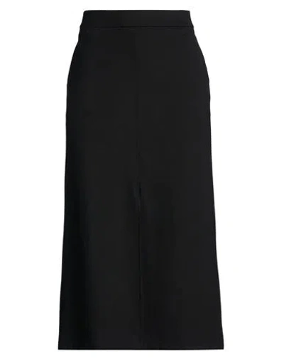 Eileen Fisher Woman Maxi Skirt Black Size L Tencel, Nylon, Elastane