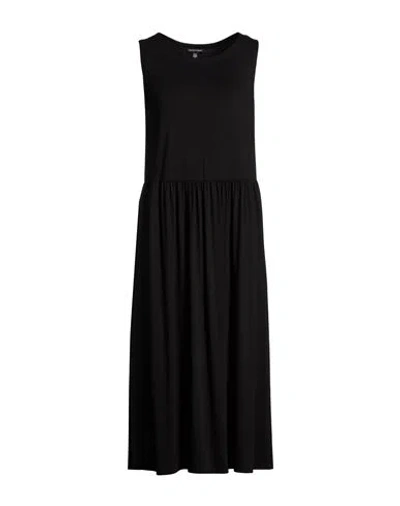 Eileen Fisher Woman Midi Dress Black Size L Tencel, Elastane