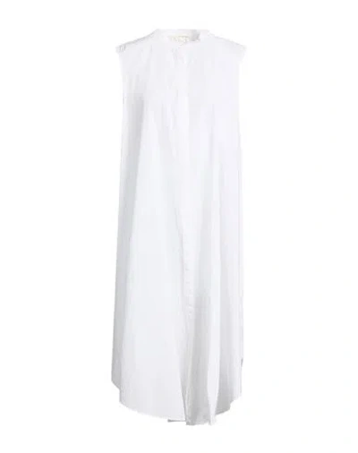 Eileen Fisher Woman Midi Dress White Size L Organic Cotton