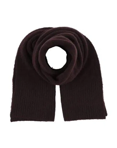 Eileen Fisher Woman Scarf Plum Size - Cashmere, Silk, Nylon, Elastane In Brown