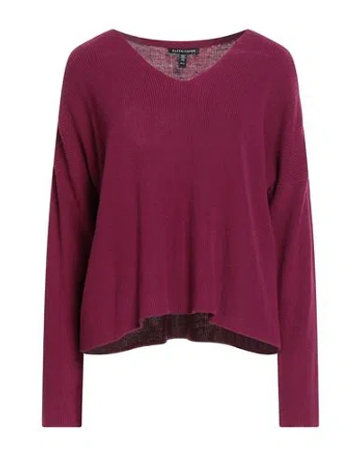 Eileen Fisher Woman Sweater Mauve Size Xs Organic Cotton In Brown