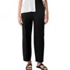 Eileen Fisher Women's Ankle Lantern Cargo Pant In Black In Black