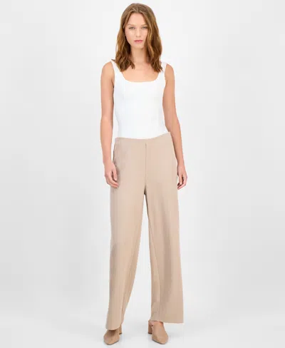 Eileen Fisher Women's Cotton Pull-on Pants In Neutral