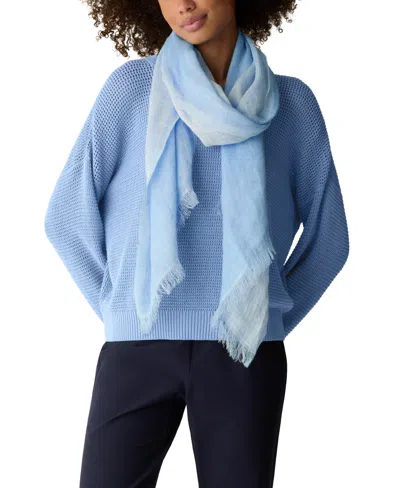 Eileen Fisher Women's Double Weave Scarf In Blue