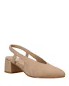 Eileen Fisher Women's Gals Slingback Pump Shoes In Earth Tumbled Nubuck