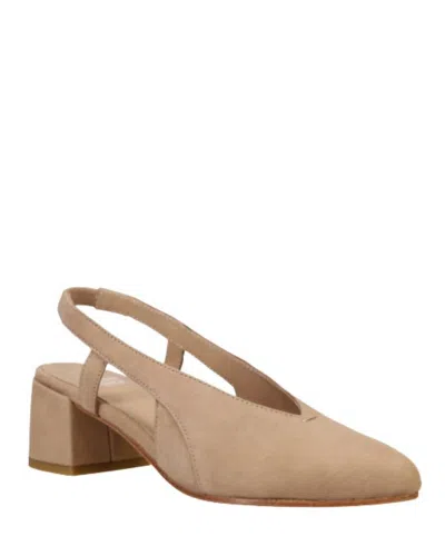 Eileen Fisher Women's Gals Slingback Pump Shoes In Earth Tumbled Nubuck