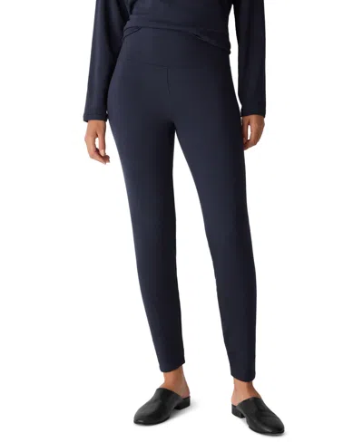 Eileen Fisher Women's High-rise Ankle Length Leggings In Black