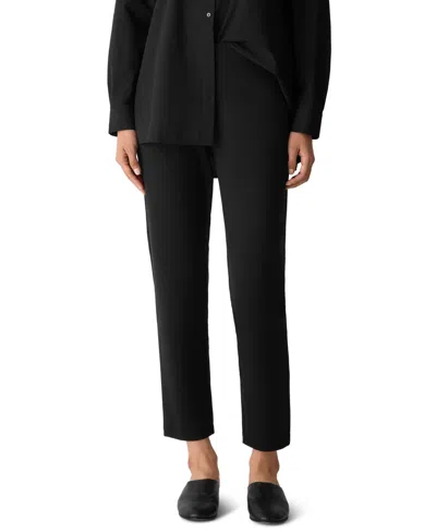 Eileen Fisher Women's High-waist Ankle Length Pants In Black