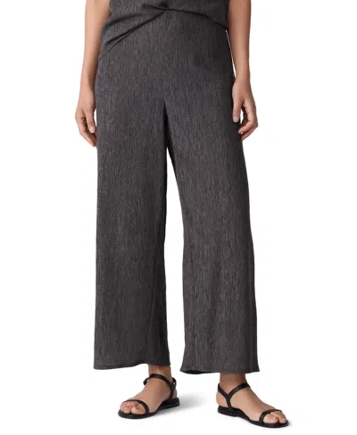 Eileen Fisher Women's High Waist Ankle Pants In Gray