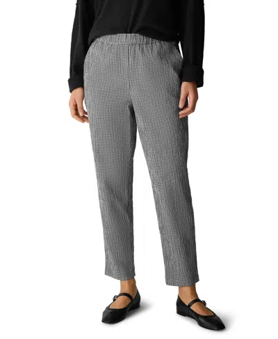 Eileen Fisher Women's High-waist Tapered-ankle Pants In Gray