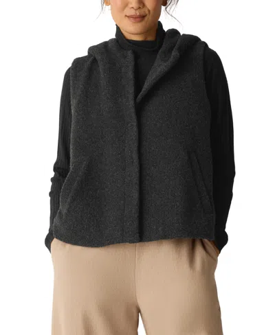 Eileen Fisher Women's Hooded Jacket, Regular And Plus In Black