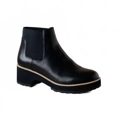 Eileen Fisher Women's Jessa Boots In Black Embossed Leather