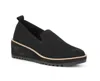Eileen Fisher Ergos Stretch Canvas Wedge Loafers In Multi