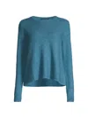 Eileen Fisher Women's Linen & Cotton Crewneck Sweater In River