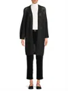 Eileen Fisher Women's Open-front Wool Cardigan In Black
